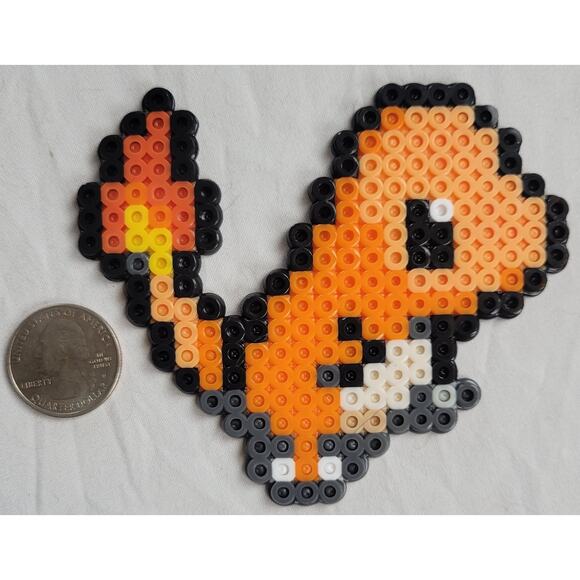 Charmander Menu Icon Pokemon Perler Bead Pixel Art - Picture 2 of 2